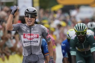 Jasper Philipsen a dominé le sprint de mardi sur le Tour KEYSTONE/AP/Jerome Delay
